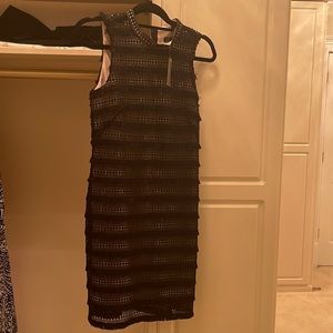 J.crew black dress With tan line inside new with tags size 0.